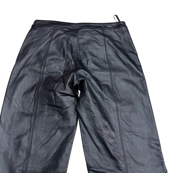 Wilson's Leather Maxima Women's Black Leather Pants Zipper Pockets, Size 6 NWT - Picture 5 of 11